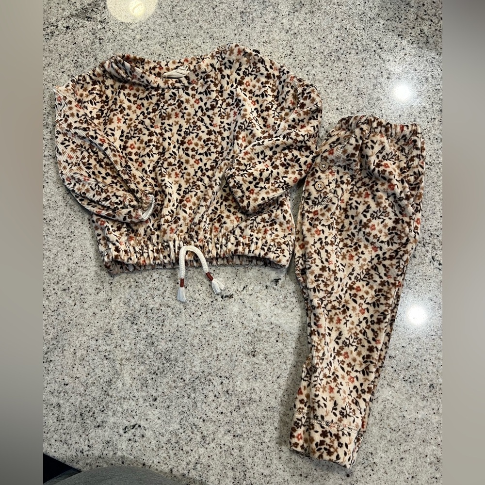 Jessica Simpson Floral Outfit 12 Months